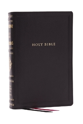 RSV Personal Size Bible with Cross References, Black Genuine Leather, Thumb Indexed, (Sovereign Collection) -  Thomas Nelson
