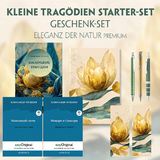 Kleine Tragödien Starter-Paket Geschenkset - 3 Bücher (mit Audio-Online) + Eleganz der Natur Schreibset Premium - Alexander Puschkin