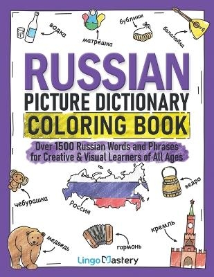 Russian Picture Dictionary Coloring Book -  Lingo Mastery