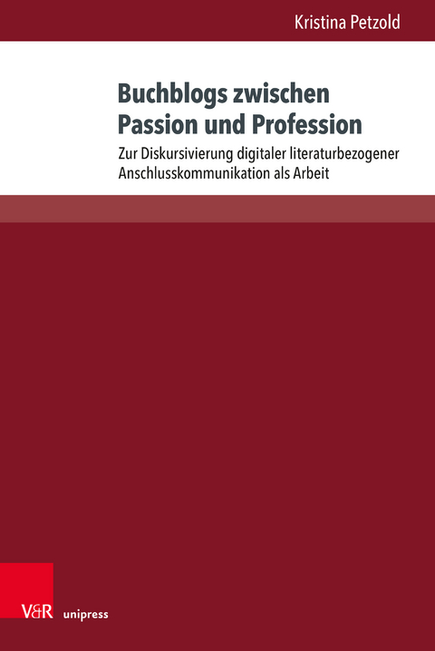 Buchblogs zwischen Passion und Profession - Kristina Petzold