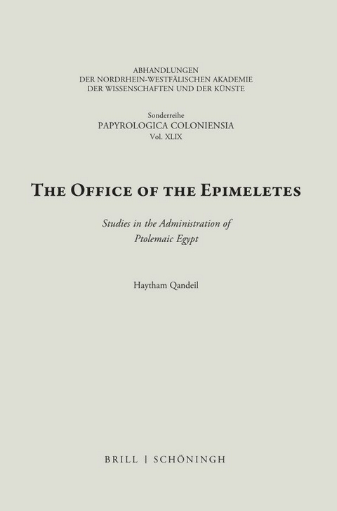 The Office of the Epimeletes - Haytham Qandeil