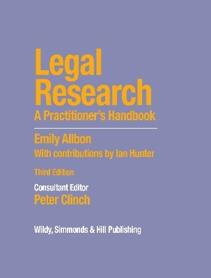 Legal Research: A Practitioner's Handbook - Emily Allbon