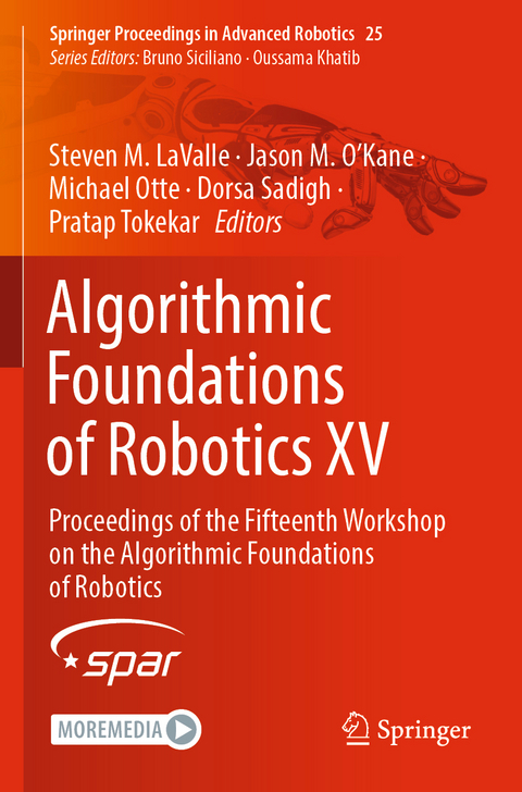 Algorithmic Foundations of Robotics XV - 