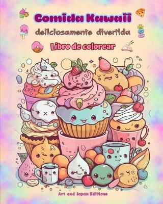 Comida Kawaii deliciosamente divertida Libro de colorear Simpáticos diseños kawaii para amantes de la comida -  Art, Japan Editions