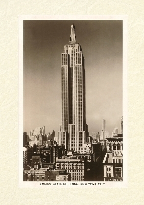 Vintage Lined Notebook Empire State Building, New York City