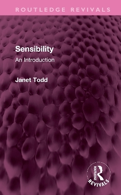 Sensibility - Janet Todd