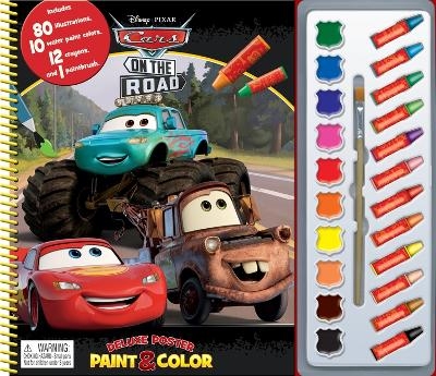 Disney Cars on the Road Deluxe Poster Paint & Color - 