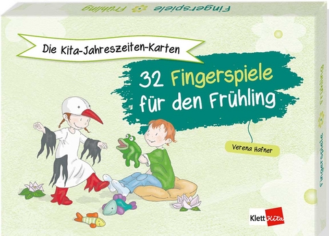 Die Kita-Jahreszeiten-Karten: 32 Fingerspiele für den Frühling - Verena Hafner