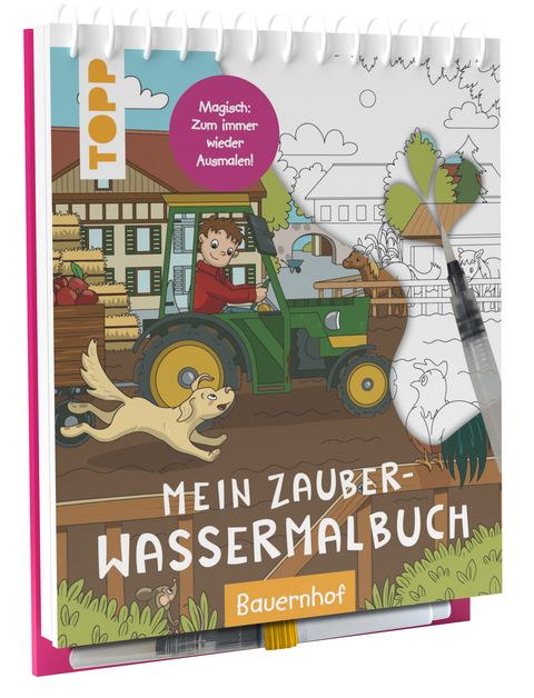 Mein Zauber-Wassermalbuch Bauernhof - Janina Heese