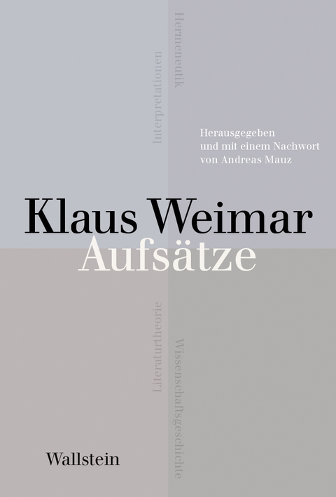 Aufsätze - Klaus Weimar