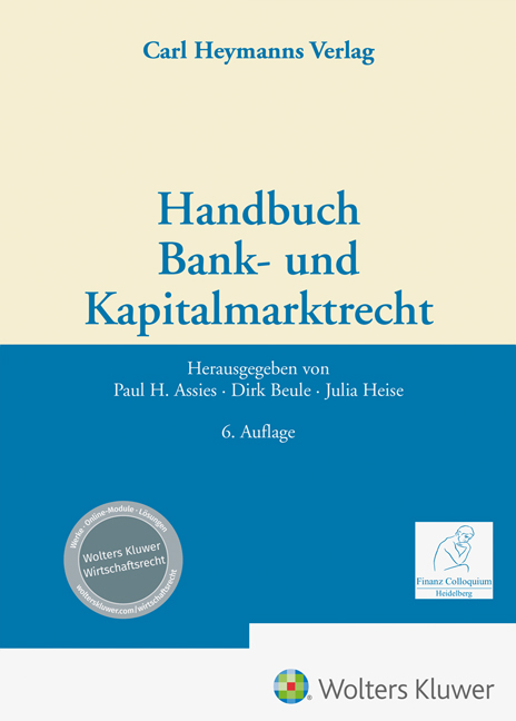 Handbuch Bank- und Kapitalmarktrecht - 