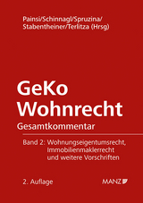 GeKo Wohnrecht Gesamtkommentar Band 2 Wohnungseigentumsgesetz - Painsi, Herbert; Schinnagl, Michaela; Spruzina, Claus; Stabentheiner, Johannes; Terlitza, Ulfried