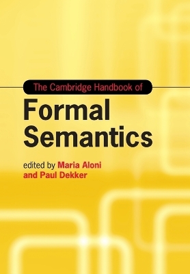 The Cambridge Handbook of Formal Semantics - 