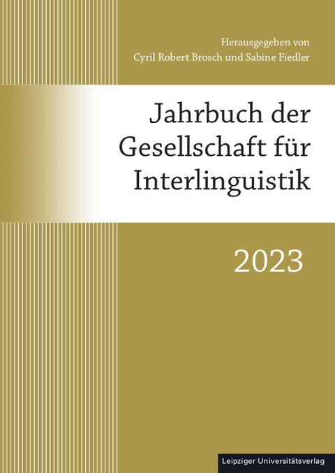 Jahrbuch der Gesellschaft für Interlinguistik - 