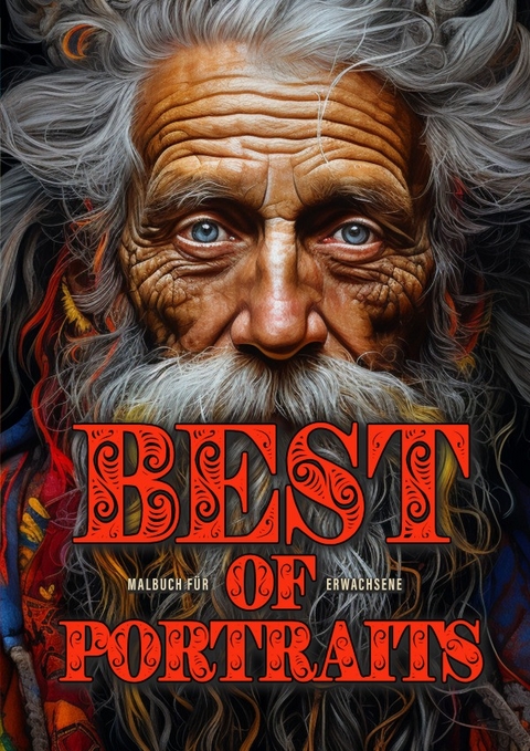 Best of Portraits Malbuch für Erwachsene - Monsoon Publishing, Musterstück Grafik