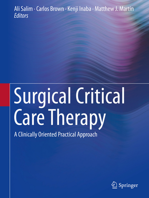 Surgical Critical Care Therapy - 