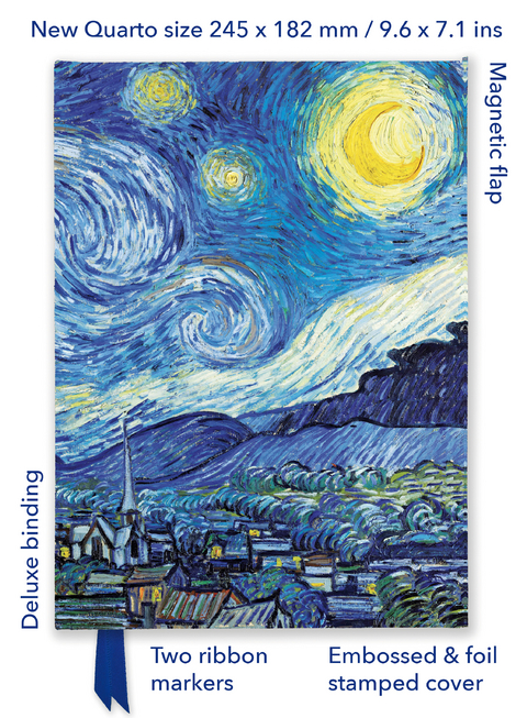 Vincent van Gogh: The Starry Night (Foiled Quarto Journal) - 