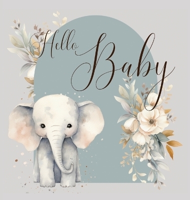 Hello Baby, Baby Shower Guest Book (hardback) - Lulu and Bell