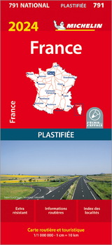 Michelin Frankreich 2024 (plastifiziert) - 