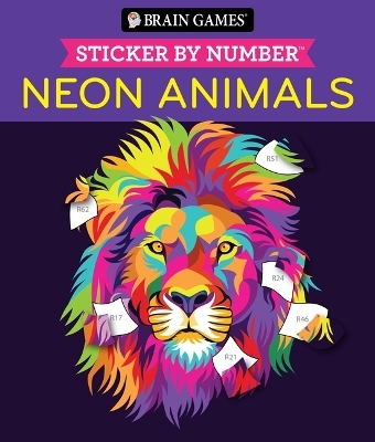 Brain Games - Sticker by Number: Neon Animals -  Publications International Ltd,  Brain Games,  New Seasons