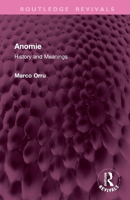 Anomie - Marco Orru