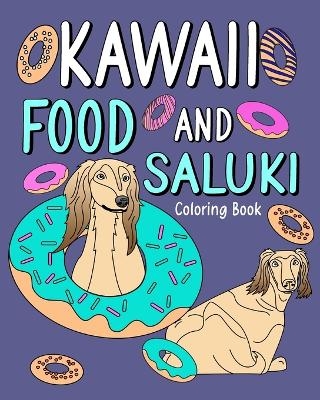 Kawaii Food and Saluki Coloring Book -  Paperland