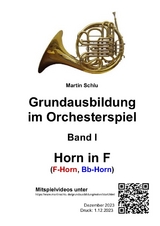 Grundausbildung im Orchesterspiel - Martin Schlu