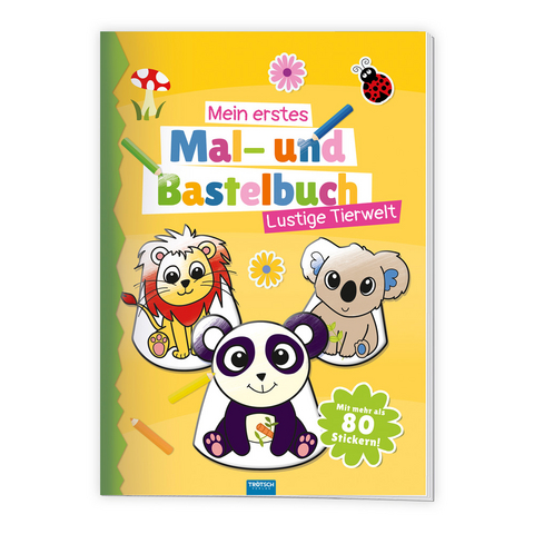 Trötsch Malbuch Bastelbuch Mein erstes Mal- und Bastelbuch Lustige Tierwelt - 