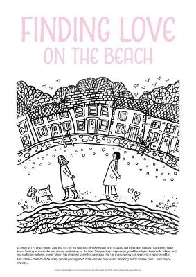 Helen Elliott Poster: Finding Love on the Beach - Helen Elliott