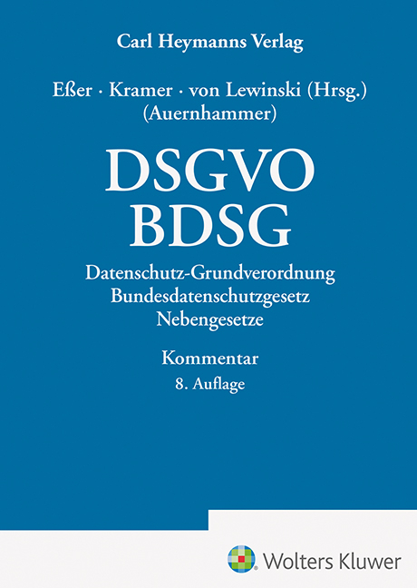 Auernhammer, DSGVO / BDSG - Kommentar