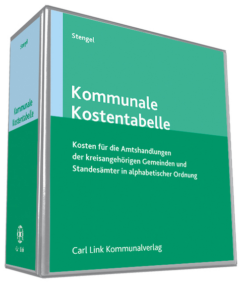 Kommunale Kostentabelle