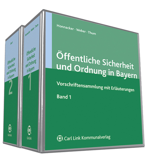 Öffentliche Sicherheit und Ordnung in Bayern (Bände 1-3)