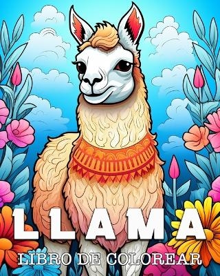 Llama Libro de Colorear - Anna Colorphil