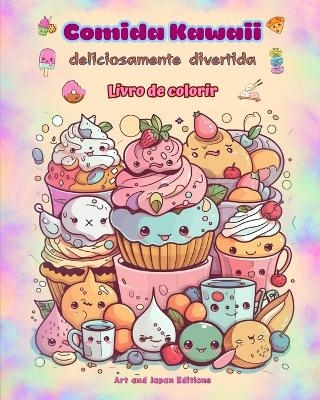 Comida Kawaii deliciosamente divertida Livro de colorir Desenhos kawaii fofos para amantes de comida - Japan Editions,  Art