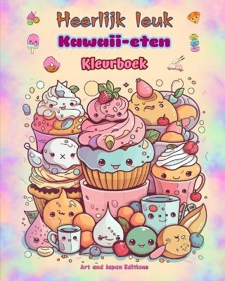 Heerlijk leuk Kawaii-eten Kleurboek Schattige kawaii-ontwerpen voor fijnproevers - Japan Editions,  Art