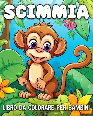 Scimmia Libro da Colorare per Bambini - Hannah Sch�ning Bb
