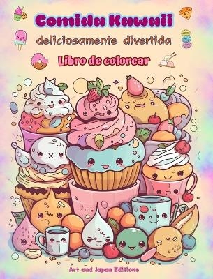 Comida Kawaii deliciosamente divertida Libro de colorear Simpáticos diseños kawaii para amantes de la comida -  Art, Japan Editions