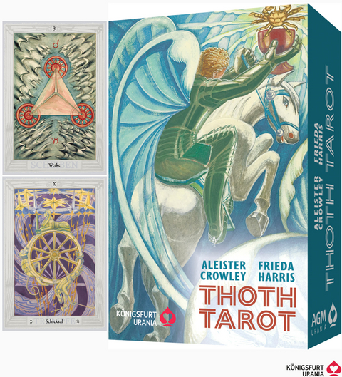 Aleister Crowley Thoth Tarot (Deluxe Ausgabe, Deutsch, DE), m. 1 Buch, m. 1 Beilage, 2 Teile - Aleister Crowley