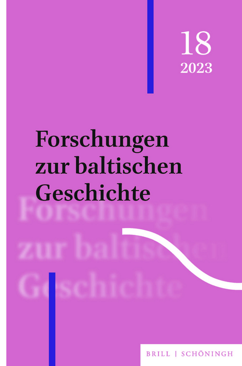 Forschungen zur baltischen Geschichte - 