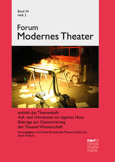 Forum modernes Theater Bd. 34. 2023, H. 2 - 