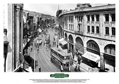 Lost Tramways of Wales Poster - Castle Street, Swansea