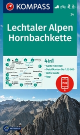 KOMPASS Wanderkarte 24 Lechtaler Alpen, Hornbachkette 1:50.000 - 