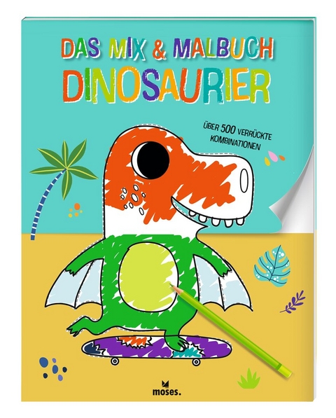 Das Mix & Malbuch Dinosaurier - Elisabeth Golding