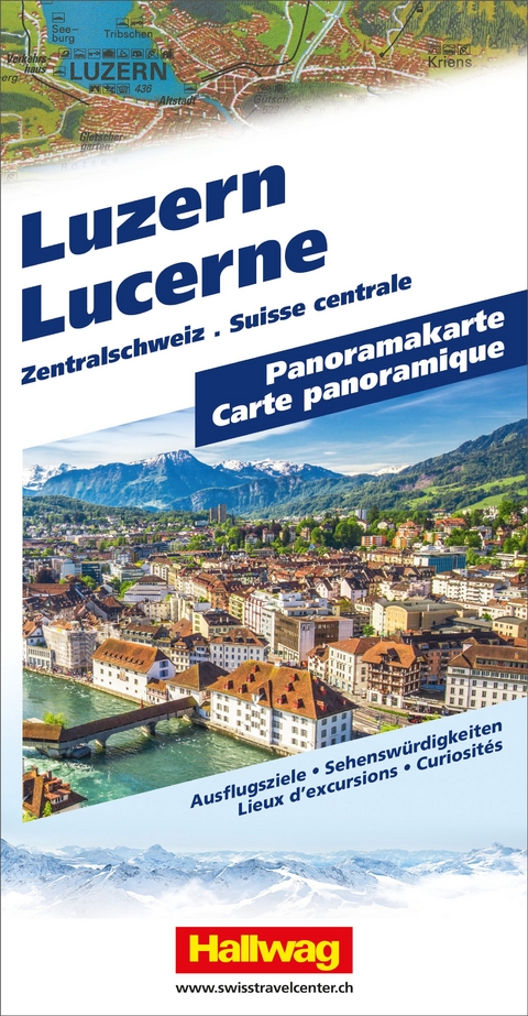 Hallwag Panoramakarte Luzern