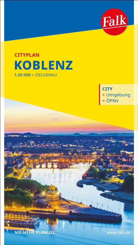 Falk Cityplan Koblenz 1:20.000