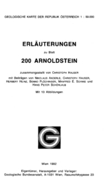 Erläuterungen zu Blatt 200 Arnoldstein - Christoph Hauser