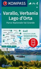 KOMPASS Wanderkarte 97 Varallo, Verbania, Lago d'Orta, Parco Nazionale Val Grande 1:50.000 - 