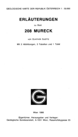 Erläuterungen zu Blatt 208 Mureck - Gunther Suette