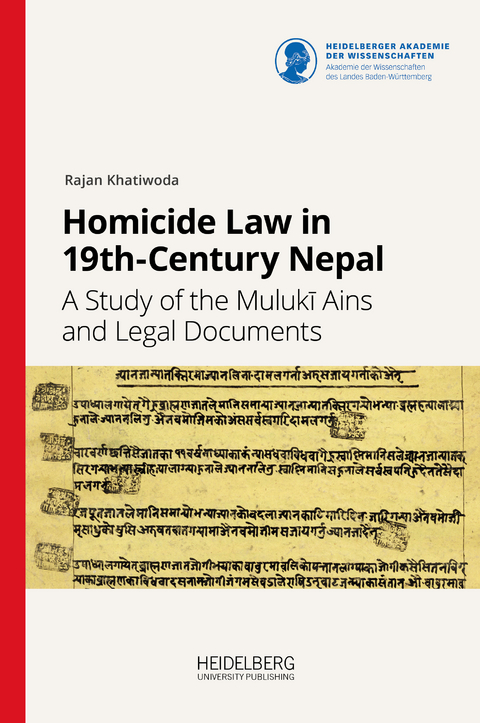 Homicide Law in 19th-Century Nepal - Rajan Khatiwoda
