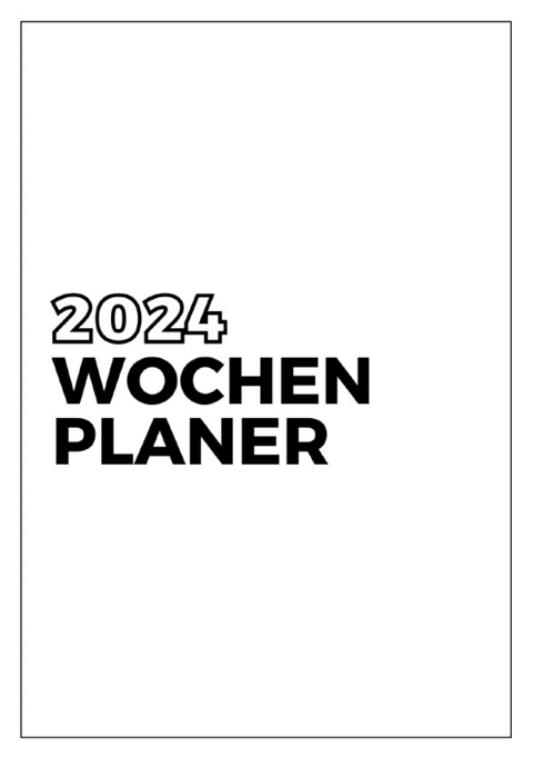 Wochenplaner - Kalender - 2024 - DIN A5 - Easy Diary